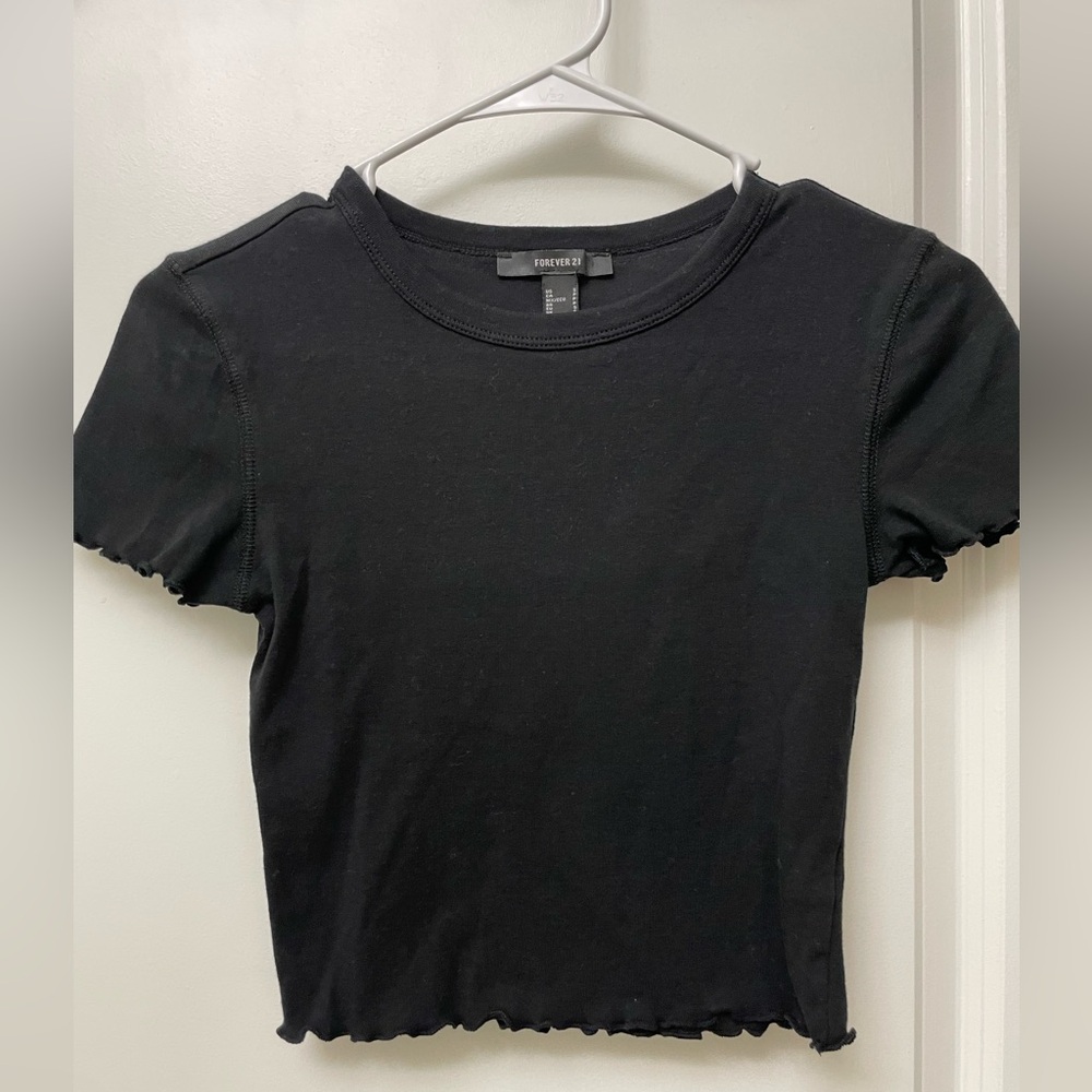 Forever 21 Black Crop Top